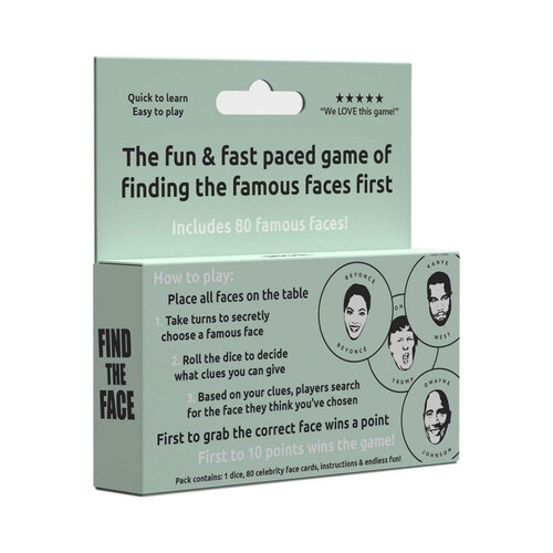 Pikkii 12cm Find The Face Celebrity Guessing Card Game