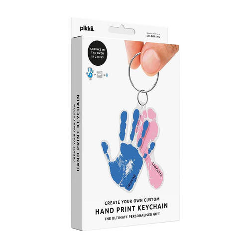 Pikkii Kids Handprint Magic Shrink Film Keyring Kit 15x22cm 3y+