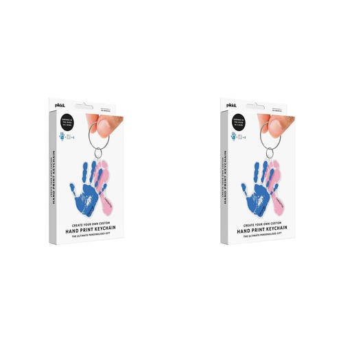 2PK Pikkii Kids Handprint Magic Shrink Film Keyring Kit 15x22cm 3y+