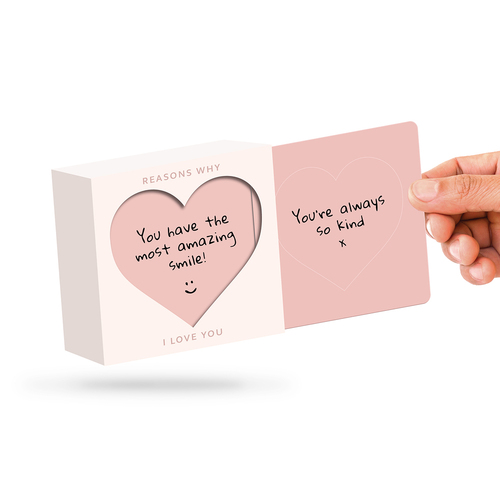 Pikkii Reasons I Love You Slide Box Personalised Decor 10.5cm