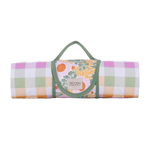 Splosh Reusable Picnic Spring Floral Rug w/ Handle 194x148cm