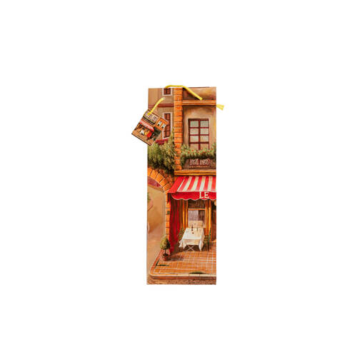 12pc Winex French Bistro Gift Bottle Bag 210gsm Paper 12x36cm