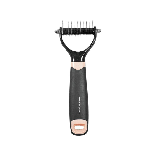 Pakeway Pet Dog/Cat Dematting Tool Rake Grooming Comb - Pink