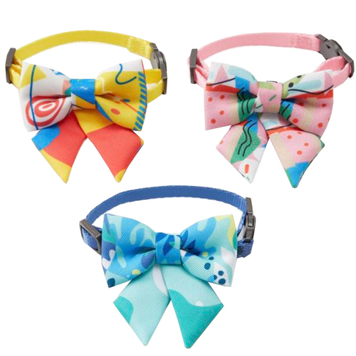 3PK Petkit Pet Bow Tie Collar - Midsummer , Candy & Weave Dream Set