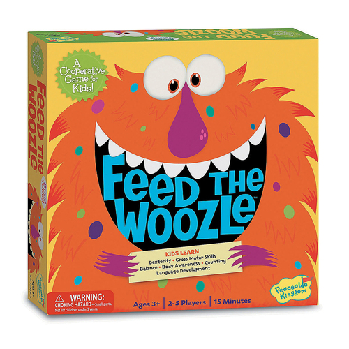 Peaceable Kingdom Feed The Woozle Cooperative Game Kids 3y+