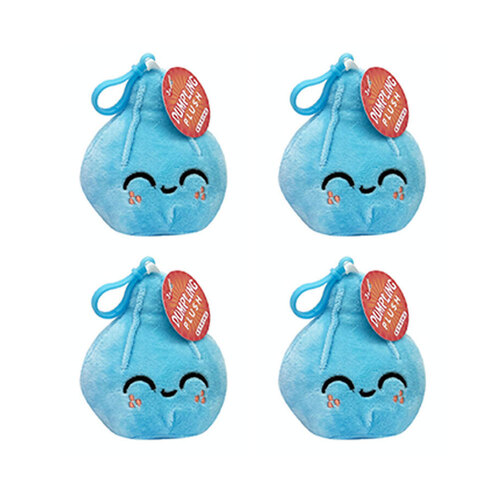 4PK Bensons Dumpling Backpack Clip 10cm Kids/Childrens Soft Plush Toy 0y+ Asstd