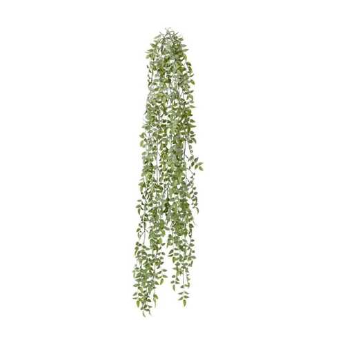 E Style 114cm Angel Leaf Artificial Hanging Plant - Grey/Green