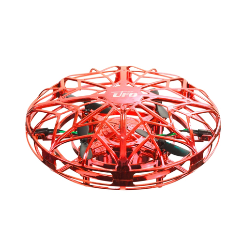 Funtime 14cm UFO Quadcopter Kids/Children Toy Red 5y+
