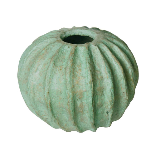 Zanzi Papier Mache Flower Pot/Planter Small 25cm Home Decor - Green