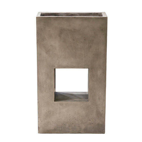Belle Concrete Hand-Made Planter Stand Tall 60x105cm - Grey