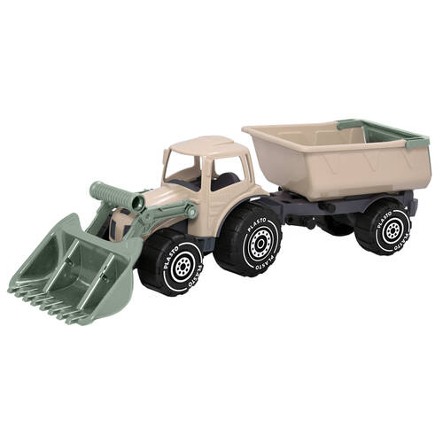 Plasto Tractor Outdoor Sandpit Kids/Children Toy Soft Neutrals 56.5cm 12m+