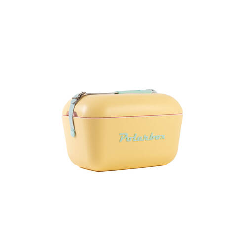 Polarbox Pop 12L Insulated Cooler Box w/ Adjustable Strap - Yellow/Cyan