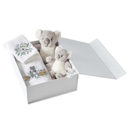 4pc Jiggle & Giggle Koala Baby/Infant Hamper Gift Set 0y+