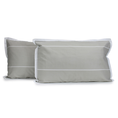 2pc Jason Commercial Calista Pillow Case 48x73cm Hazel