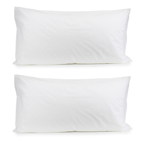2PK Jason Commercial Crisp Pillow Case King 50x90cm White