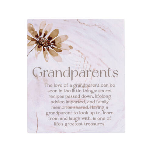 Splosh Palm Cove Ceramic Grandparents Verse Plaque Home Decor 12x14cm