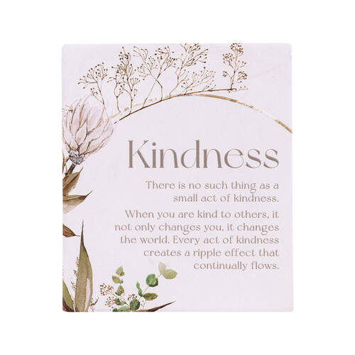 Splosh Palm Cove Ceramic Kindness Verse Plaque Home Decor 12x14cm