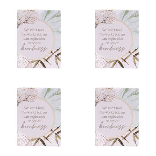 4PK Splosh Palm Cove Kindness Ceramic Fridge Magnet 8x6cm