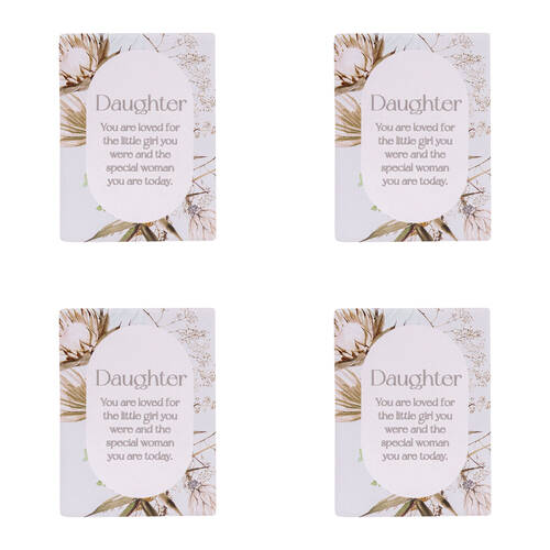 4PK Splosh Palm Cove Daughter Ceramic Fridge Magnet 8x6cm