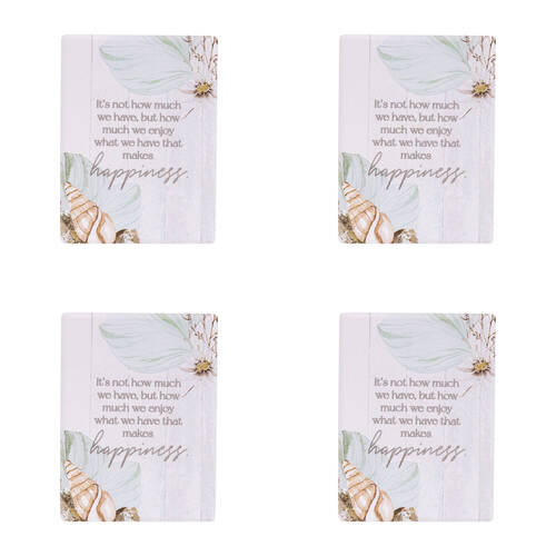 4PK Splosh Palm Cove Happiness Ceramic Fridge Magnet 8x6cm
