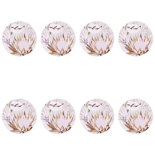 8PK Splosh Palm Cove Flora Ceramic Coaster 10.5cm Round