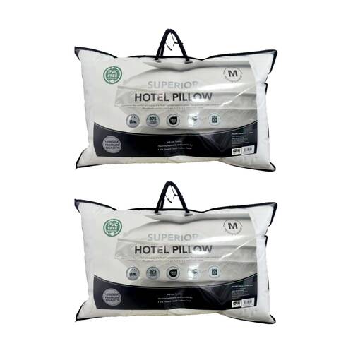 2PK Grosvenor House Superior Hotel Pillow Microfibre-Blended 1100g