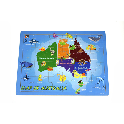 Koala Dream 2 In 1 Australian Map Jigsaw