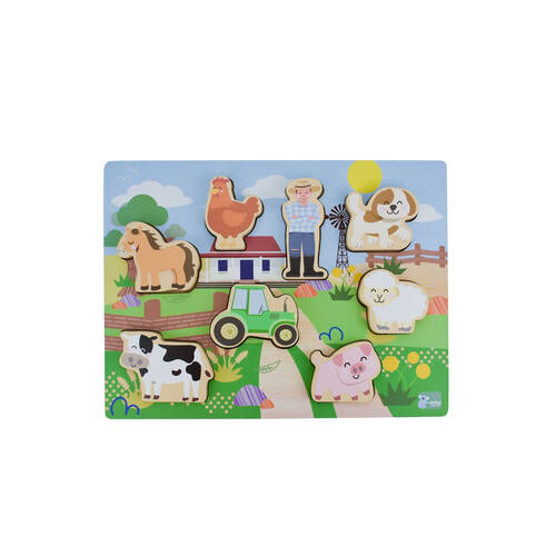 Koala Dream Wooden Chunky Aussie Farm Animal Kids Toy Puzzle 12m+