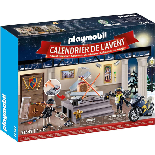 Playmobil Advent Calendar Police Museum Theft Kids Toy Playset 4+