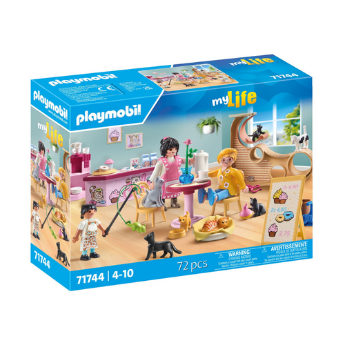 72pc Playmobil Cat Cafe Kids Action Figure Play Set 4y+
