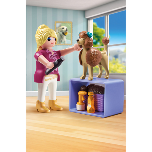 23pc Playmobil Dog Groomer Kids Action Figure Toy 4y+