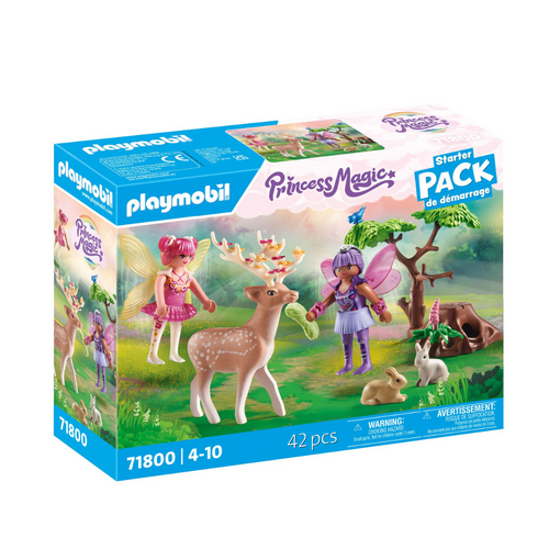 42pc Playmobil 25x18cm Fairies w/ Forest Animals Kids Toy 4y+