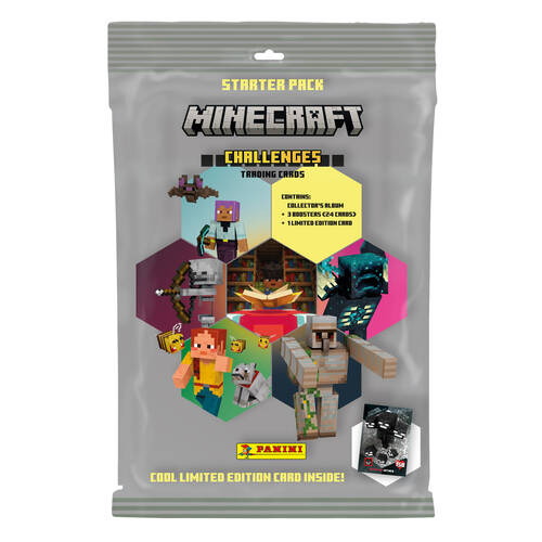 Panini Minecraft Starter Pack w/ Limited Edition Card 3y+