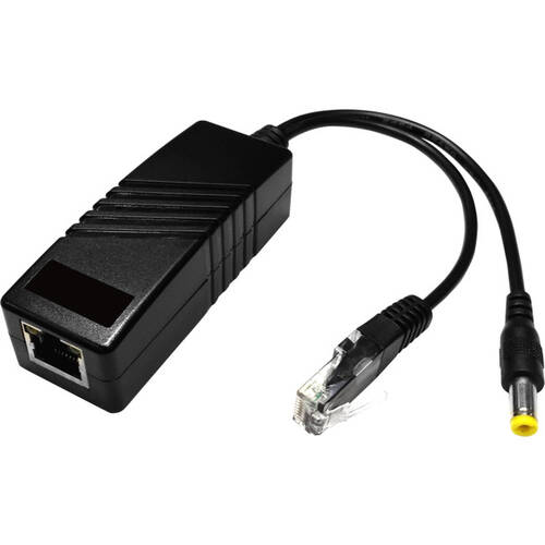PASSIVE SINGLE POE SPLITTER DATA AND POWER DC12V 1.25A MAX