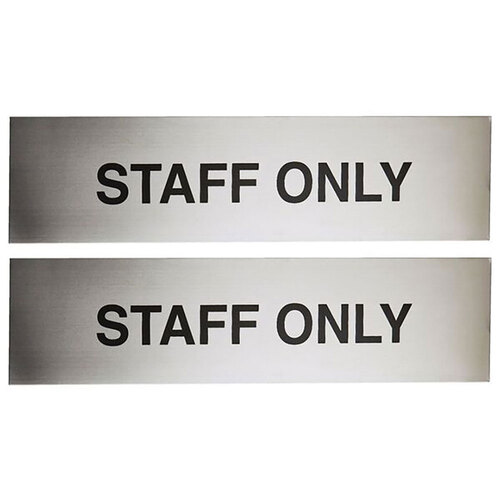 2PK Sandleford Staff Only Sign 200 x 50 x 0.6mm