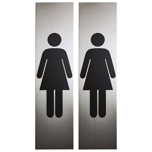 2PK Sandleford Metal Female Sign 200 x 50 x 0.6mm