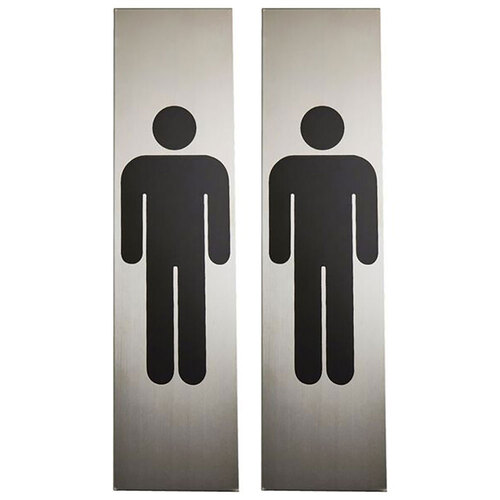 2PK Sandleford Metal Male Sign 200 x 50 x 0.6mm
