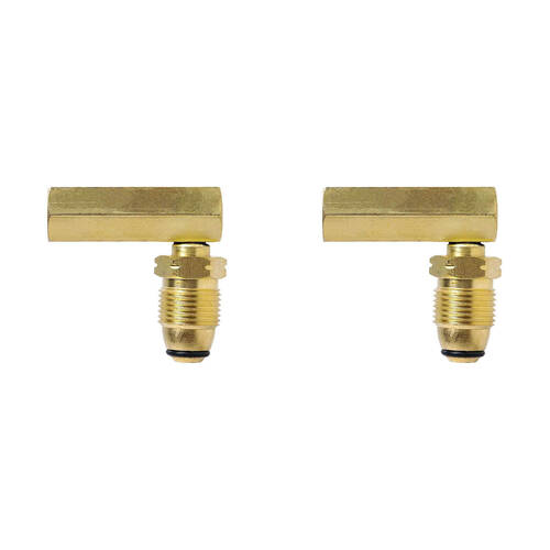 2PK Companion Brass Adaptor Pol To Right Angle Primus Connector