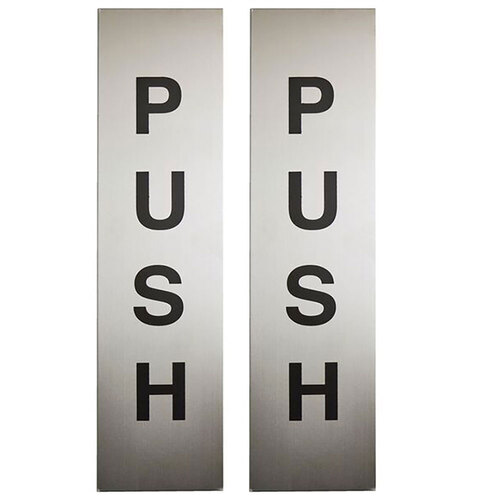 2PK Sandleford Metal Push Sign 200 x 50mm