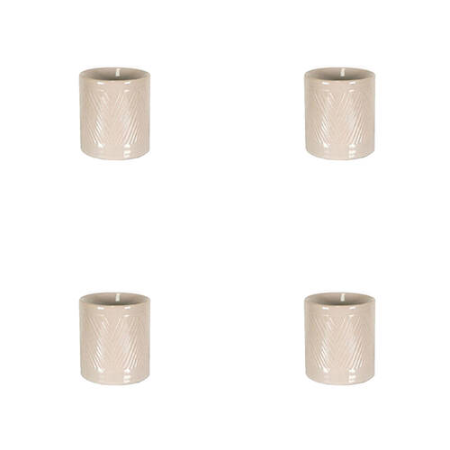 4PK Jemark 9.5cm Oil Burner - Cylinder Assorted Grey/Black/White