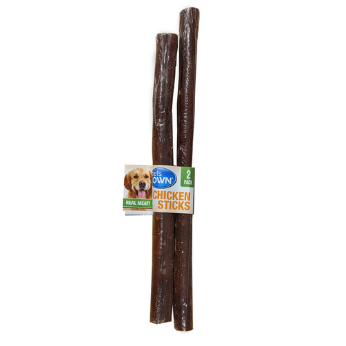 2pc Pets Own All natural Real Meat Chicken Sticks