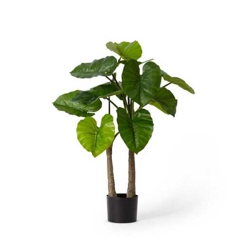 E Style 90cm Alocasia Potted Artificial Plant Decor - Green