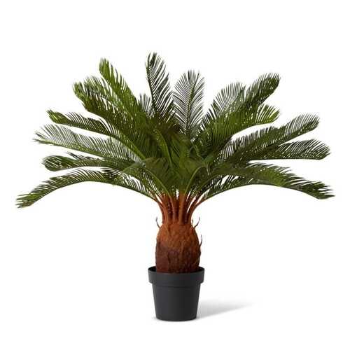E Style 93cm Cycas Potted Artificial Plant Decor - Green