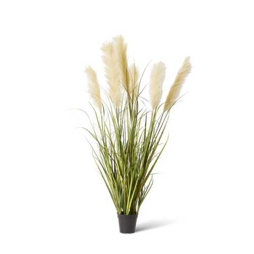 E Style 120cm Grass Pampas Potted Artificial Plant Decor - Green