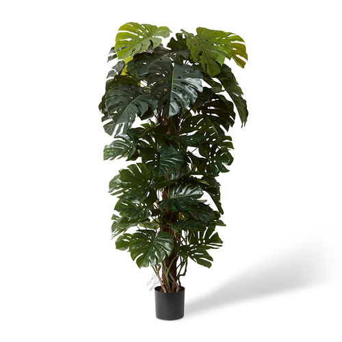 E Style Artificial Monstera Totem Potted - 90 x 90 x 180 cm