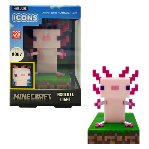 Minecraft Axolotl Icon Light Kids/Childrens Bedroom Decor 3+