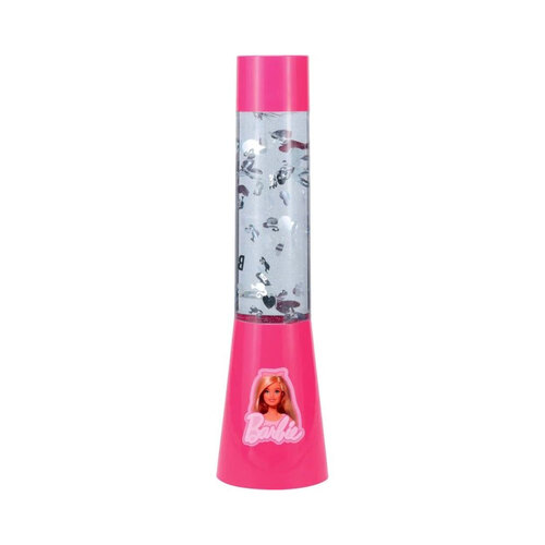 Barbie Kids/Childrens Bedroom Glitter Flow Lamp 33Cm 3+