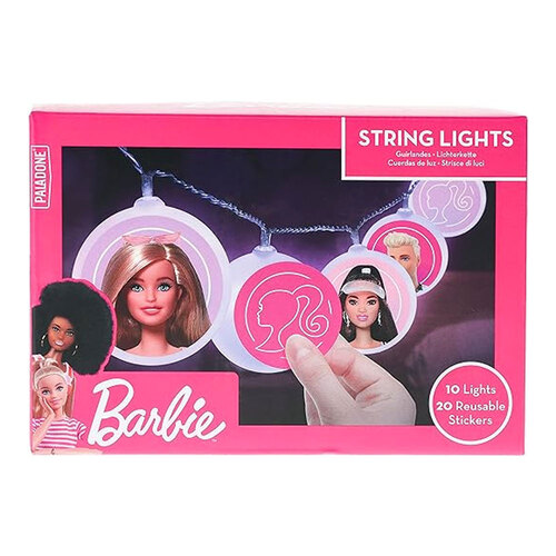 Barbie Kids/Childrens Bedroom String Lights With Stickers 6+