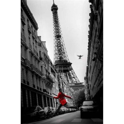 Impact Merch Paris Red Dress Poster Wall Decor 91x61cm