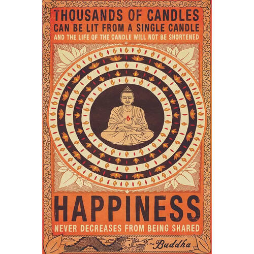Impact Merch Buddha Happiness Wall Decor Poster 91x61cm